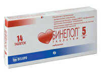 Таблетки Бинелол 5 и 10 мг при гипертонии: как принимать препарат?